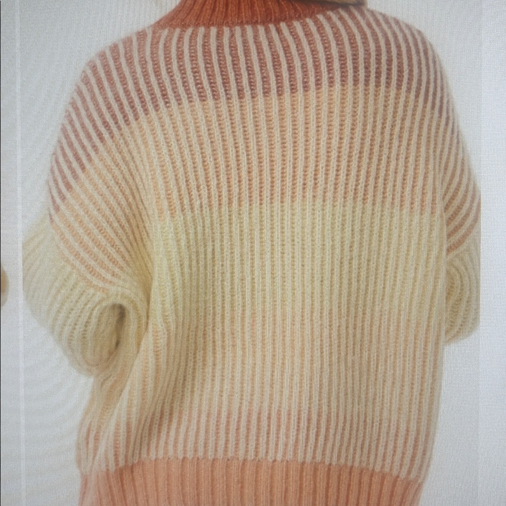 NWT Rip Curl Soleil Colorblock Rib Crewneck Sweater. Size Small. oversized - Picture 2 of 4
